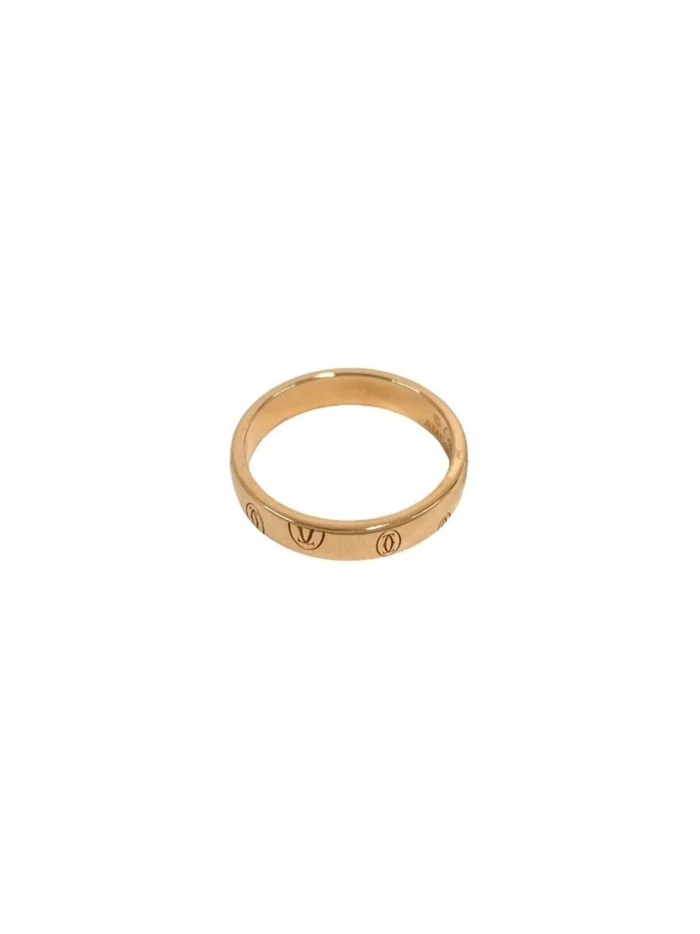 Cartier Happy Birthday Ring Logo Stamp 55 Pink Gold
